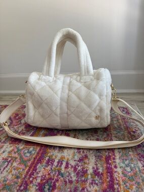 Oliver Thomas Snow White Faux Fur Tote